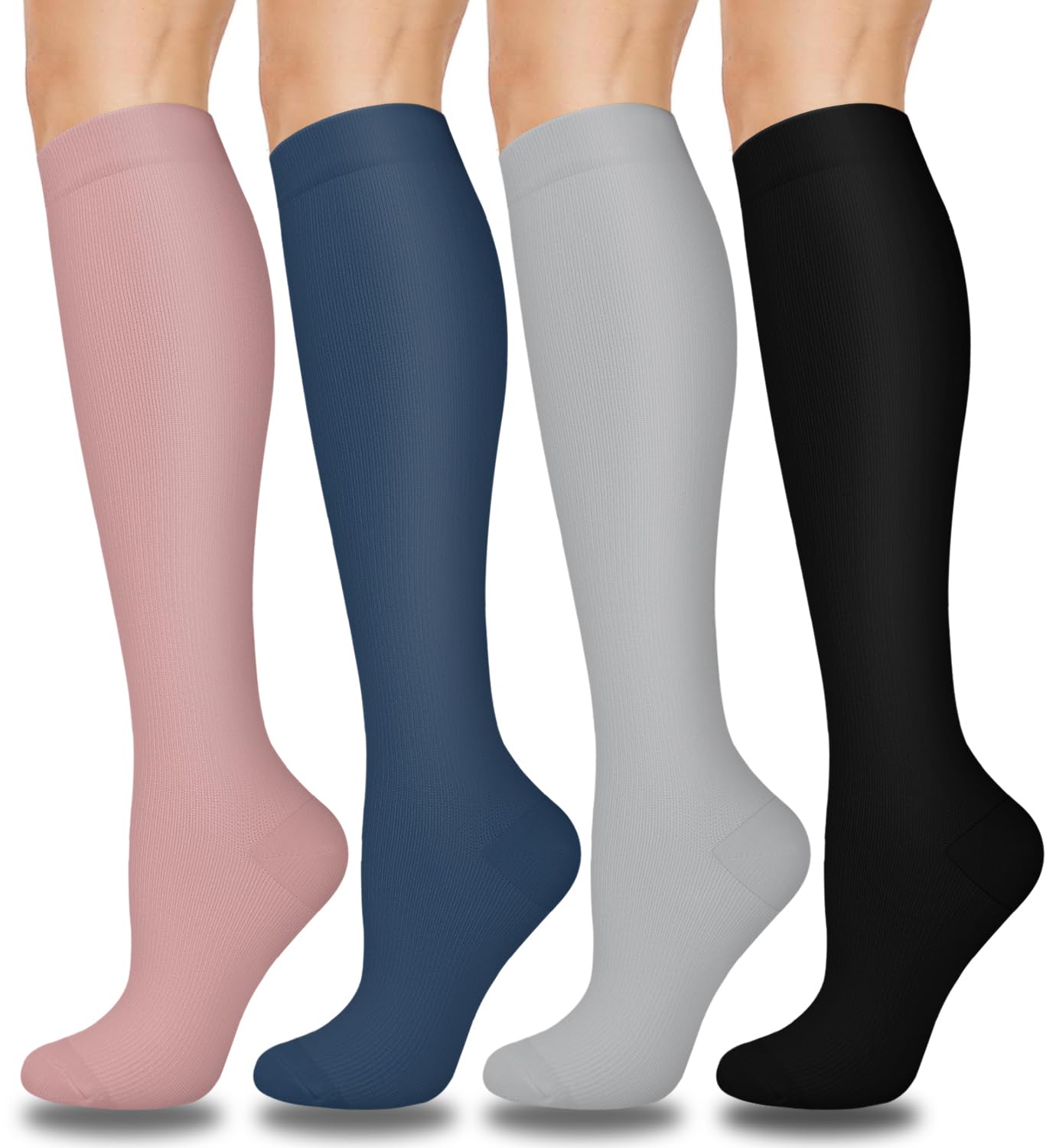 Compression Socks for Women & Men(1/3/7/8 PACK) - Best for Running,Medical,Nurse,Travel,Cycling-20-30mmHg-image-30