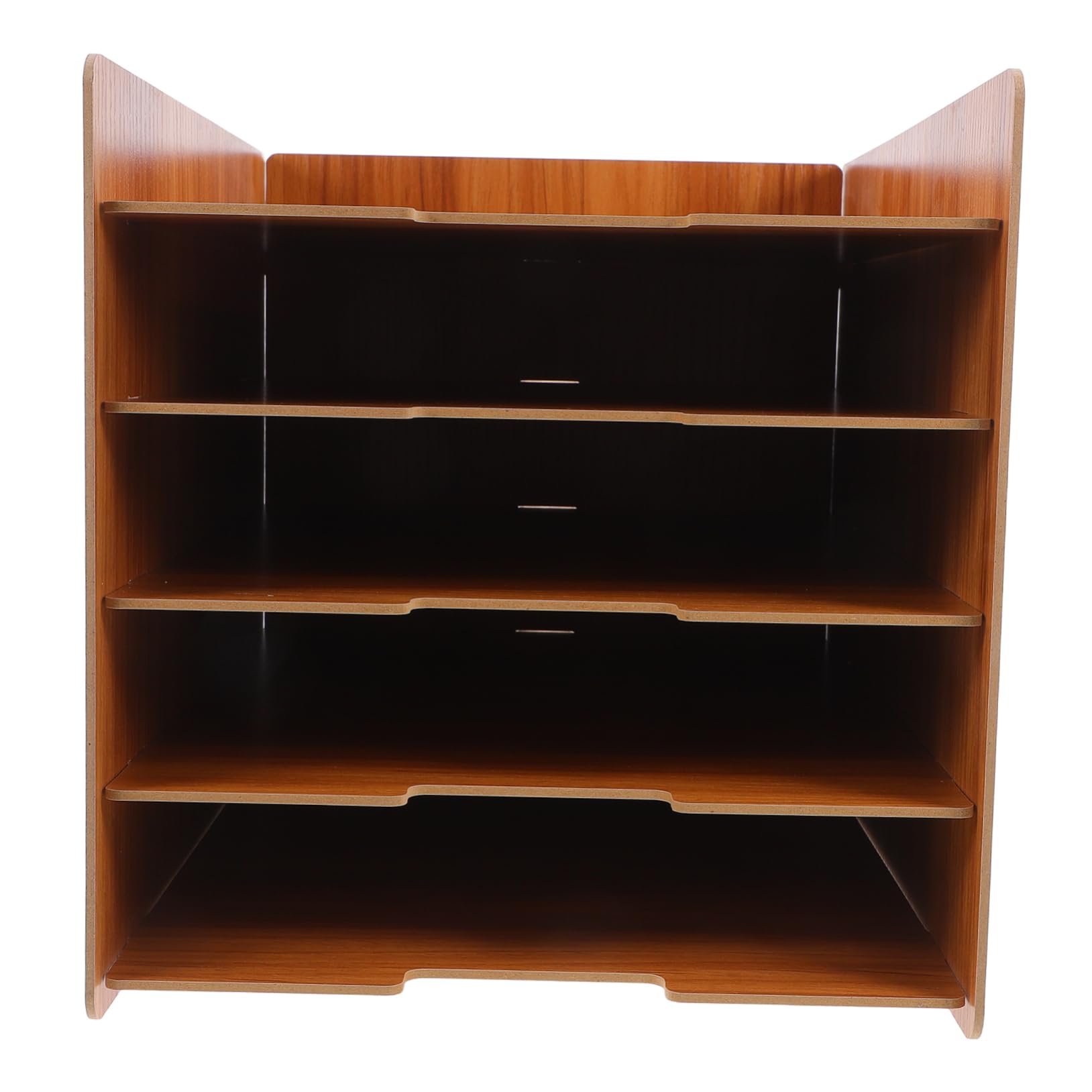 Organizzatore File da Scrivania Multistrato in Legno Marrone | Struttura Robusta, Montaggio Semplice, Stile Moderno, Adatto a Cartoleria e Magazzino