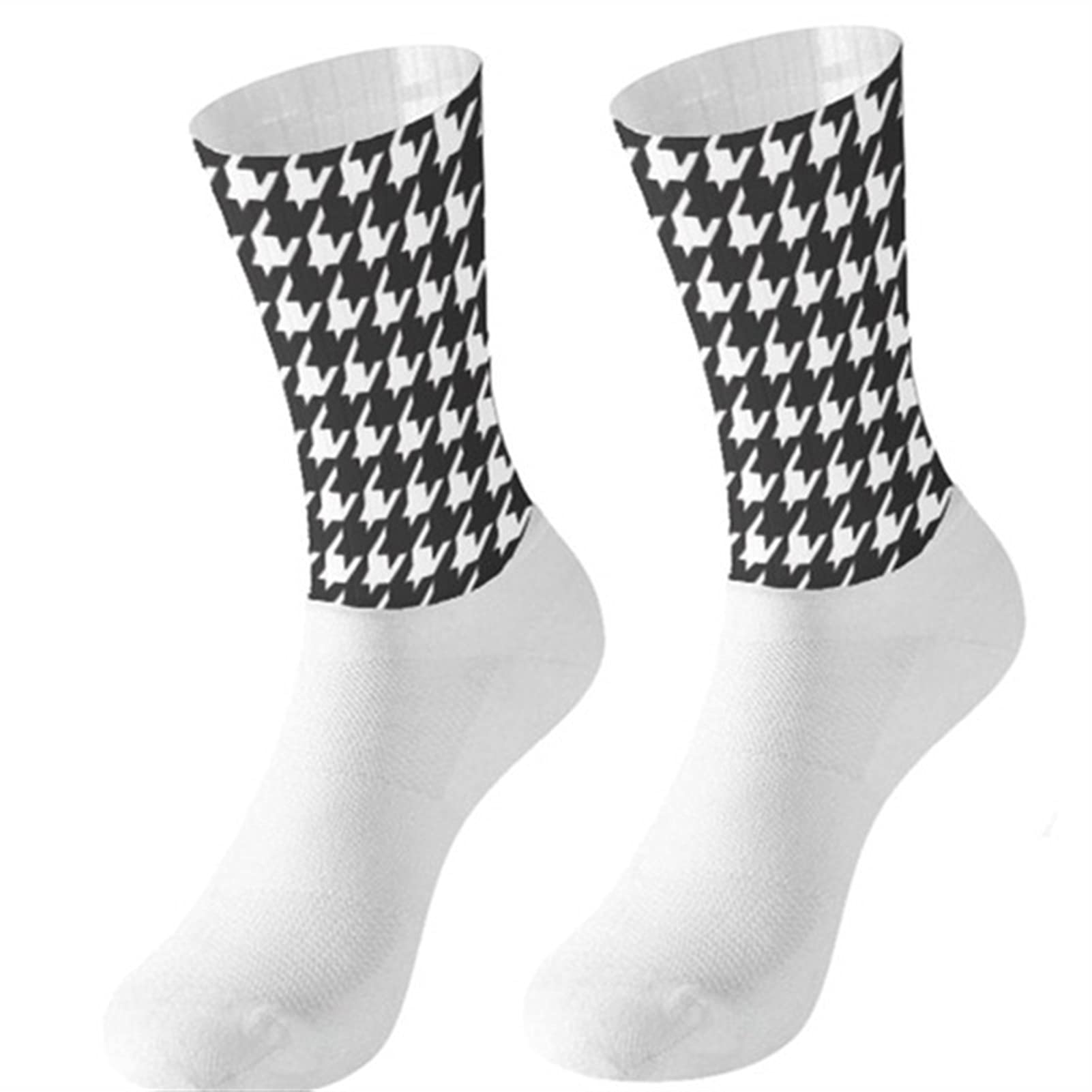 Sport Pro Ciclismo Calcetines cómodos Carretera Calcetines de Bicicleta Calcetines de montaña Calcetines de Carreras Calcetines Deportivos (Color : Beige, Size : 38-45)