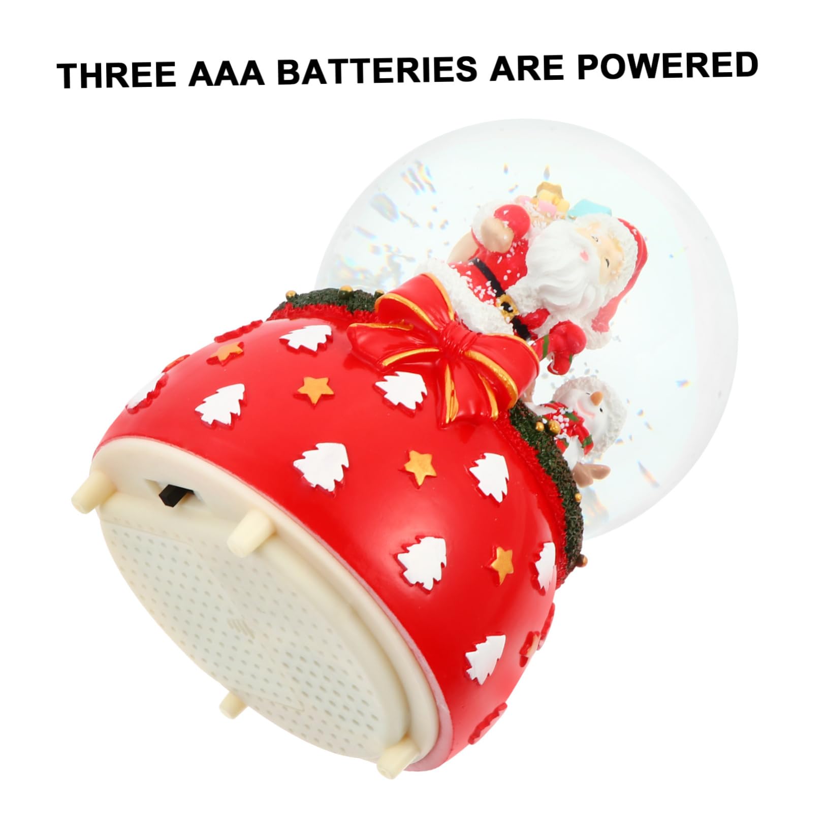 HOOTNEE 1pc Glowing Crystal Music Box Creative Tabletop Decoration for Christmas Festive Adornment Beautiful for