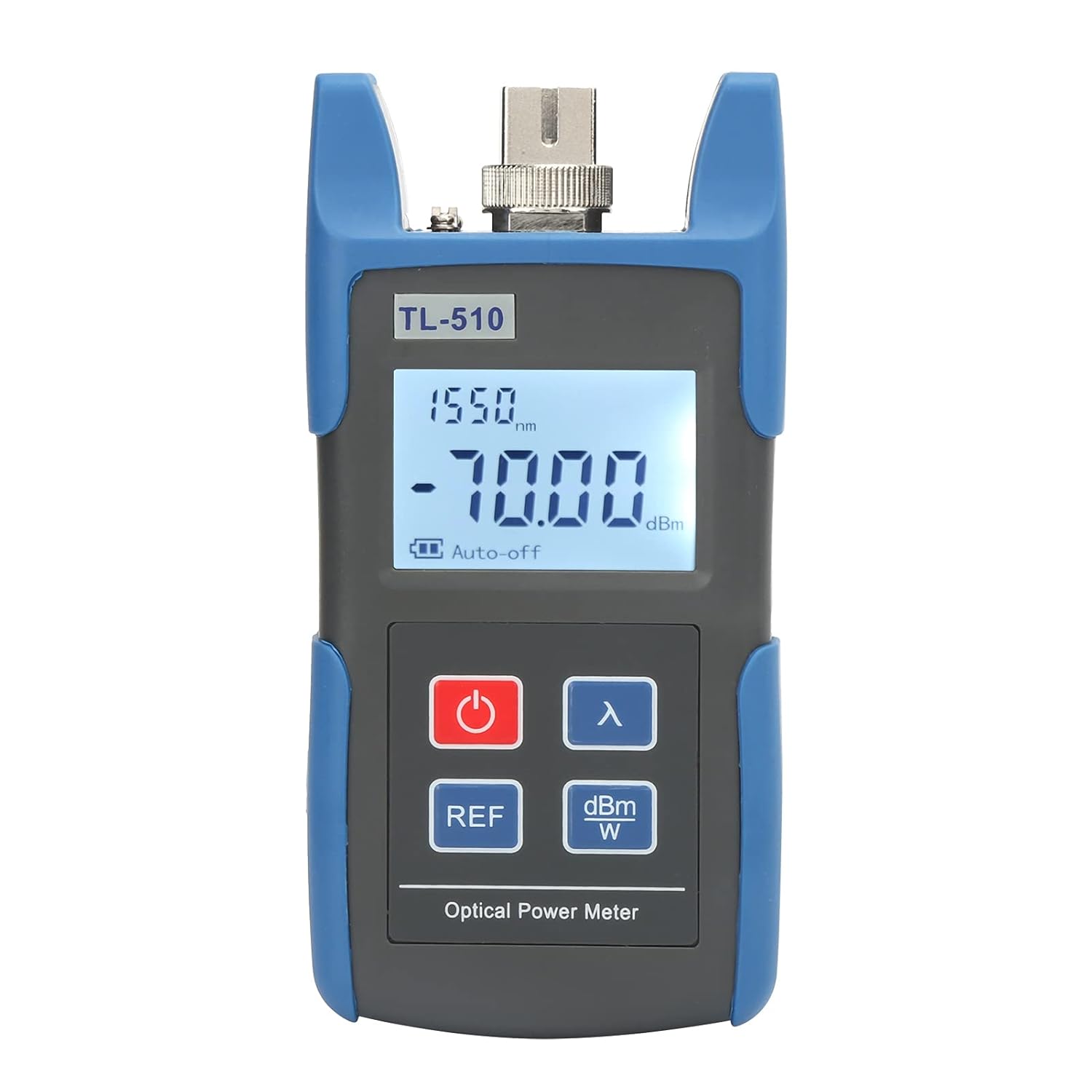 Optic Tester, High Accuracy Optical Power Meter Backlit LCD Display 6