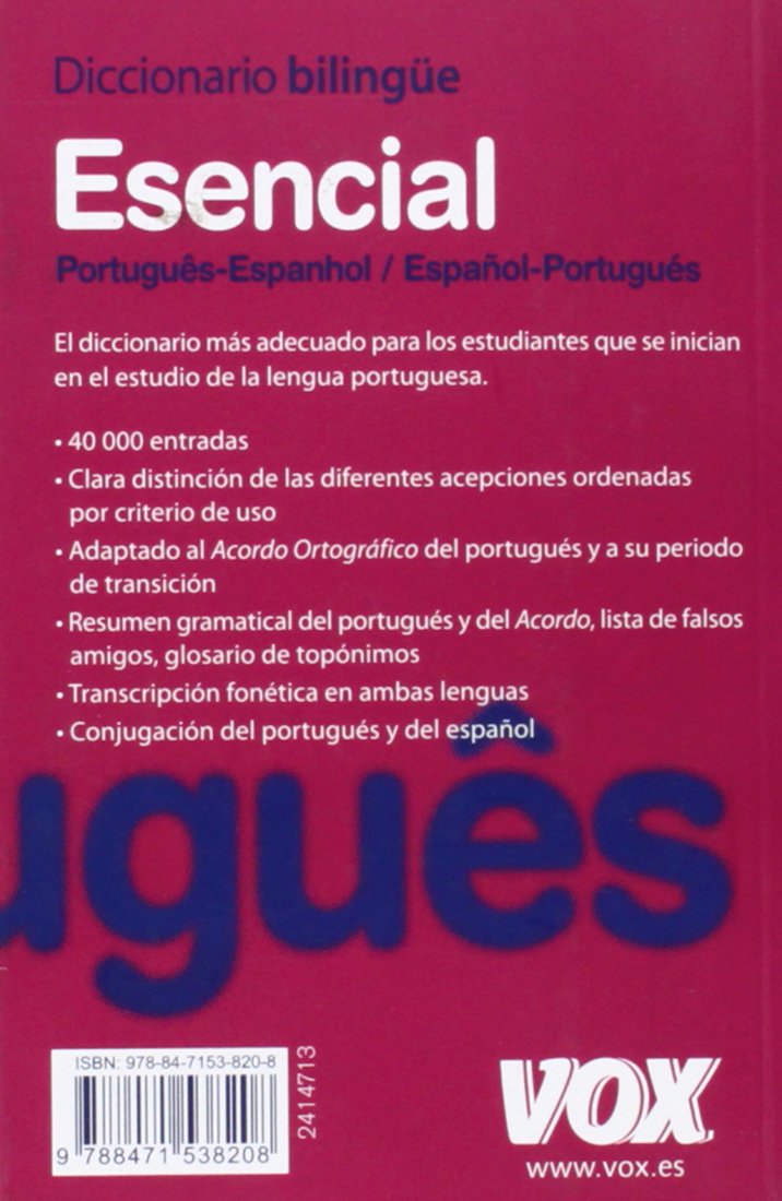 Diccionario Esencial Português- Espanhol / Español-Portugués (Vox - Lengua Portuguesa - Diccionarios Generales)