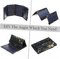 Vista 6 de Portable Foldable Solar Panel Charger USB Power Bank for Outdoor Emergency Charging Multi Device Compatible with High Conversion Efficiency for