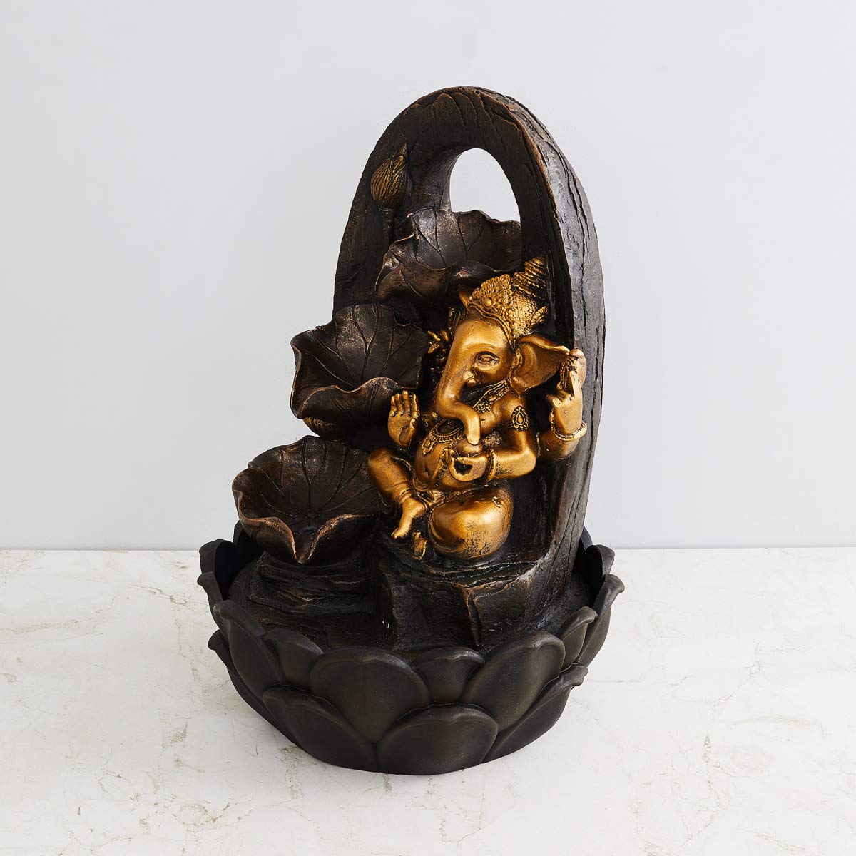 Ganesh Fountain - Tranquil Indoor Water Feature -2