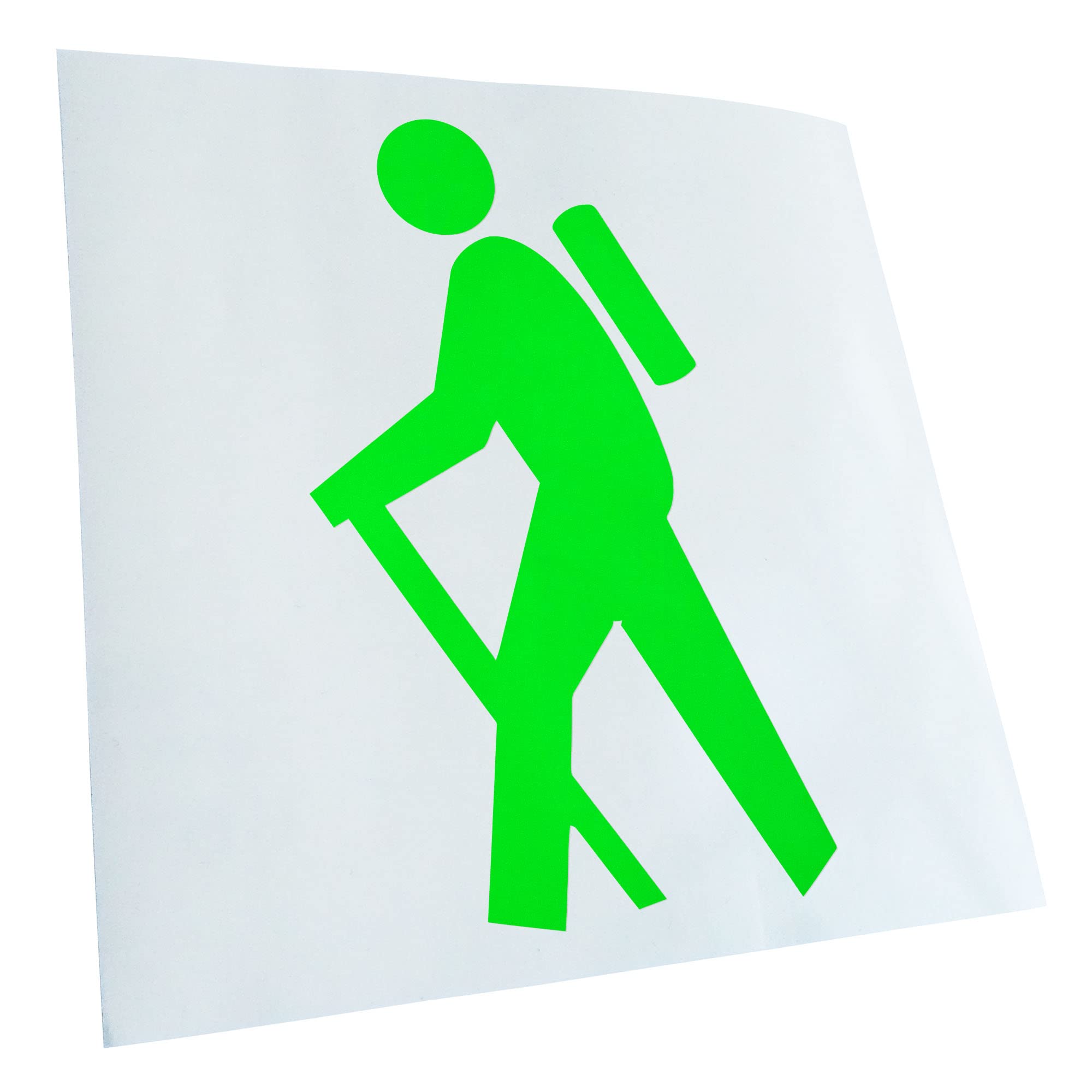 Kiwistar - Car Sticker - Hiker Pictogram - Rear Window Car Sticker Weatherproof for Car Truck Moped Truck - Sticker Exterior Self-Adhesive Tuning Accessories for Window Vehicle Window