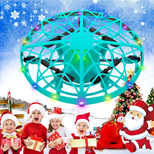 UFO Drones for Kidsã€2021 Upgradedã€‘ Hand Controlled Drone Toy for Kids Toddlers Adults, Mini UFO Drones with LED Colorful Lights, Upgraded Sensors & Long Battery Life, Gift for Birthday Christmas