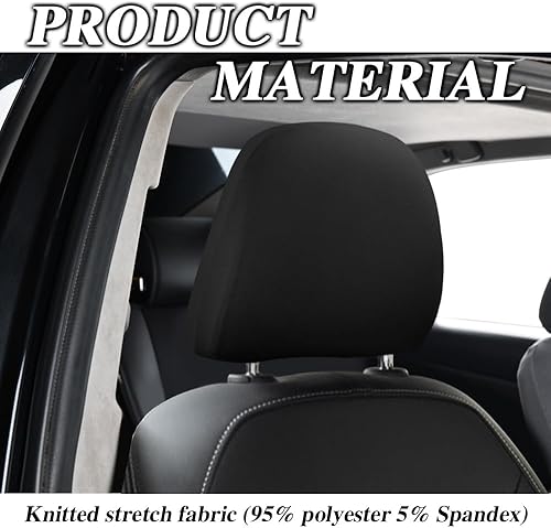 Miniatura 5 de 2 fundas para reposacabezas de asiento de automóvil, accesorios para reposacabezas de vehículo, accesorios de funda de asiento de automóvil,