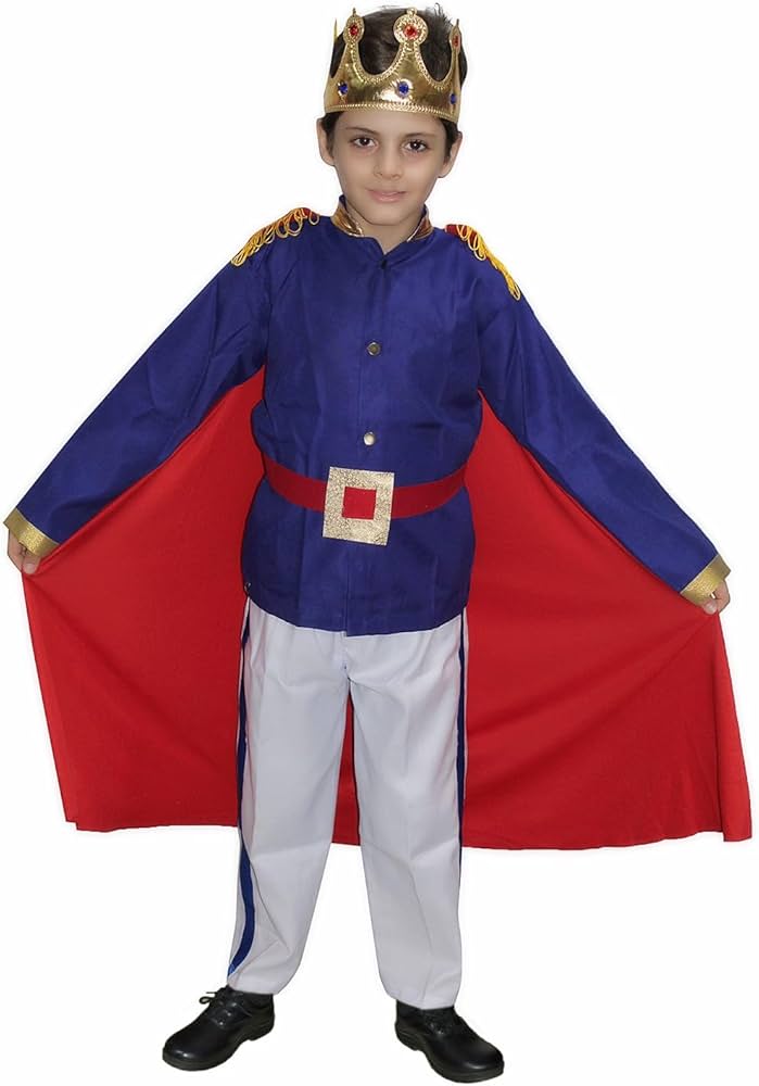 Buy Kaku Fancy Dresses Polyester Fairy Tales Prince Charming Costume -White  & Blue|5-6 Years|For Boys Online at Low Prices in India