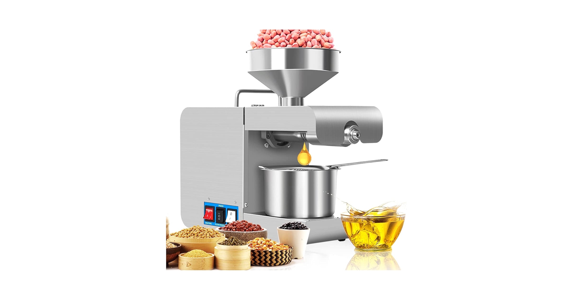 新品未使用 家庭用オイルプレスマシン 自家製オリーブオイル 000000125322-02.jpg