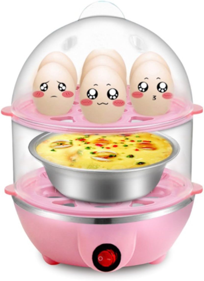 Egg Steamer 14 Egg DoubleLayer Lazy Egg Steamer Large