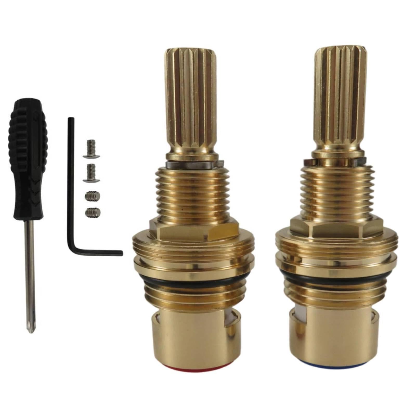 Kalttoy Multicolor And Cold Water Spool Drips Resistant Faucet Adapter Brass Ceramic Disc Cartridges For Washroom Basins Tap Brass Ceramic Disc Cartridges