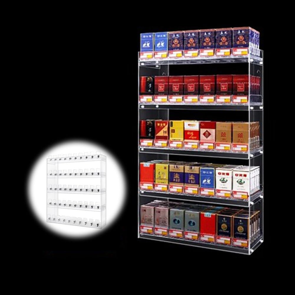 Espositore per sigarette in acrilico con pulsanti automatici - Portasigarette ideale e scaffale per vetrina per minimarket mercati negozi - soluzione di merchandising nized