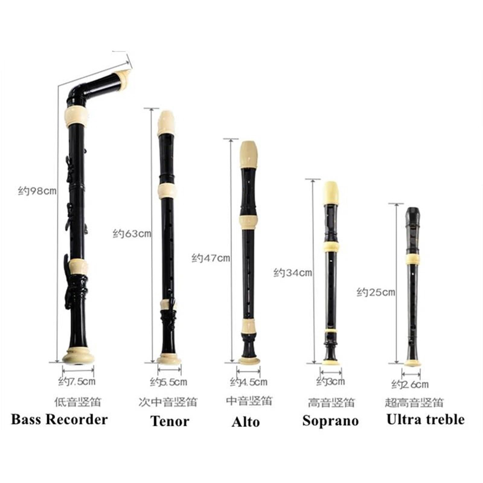 Flauta Dulce Para Principiantes Profesional Dizi Alto Flauta Flauta Set Saxophone Alto Tenor Bajo 8 Agujeros