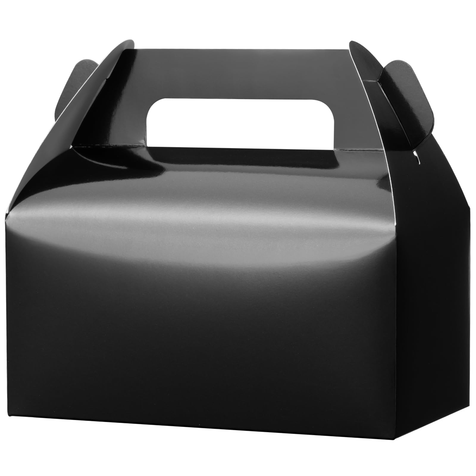 UnicoPak 30 Pack Black Party Boxes, Party Food Boxes for Lunch Goodie Cookie Treats Toys for Kids Birthday, 16.5x9x9 cm