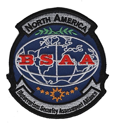 Resident Evil North America BSAA Logo Embroidered Hook Patch 4 Inches