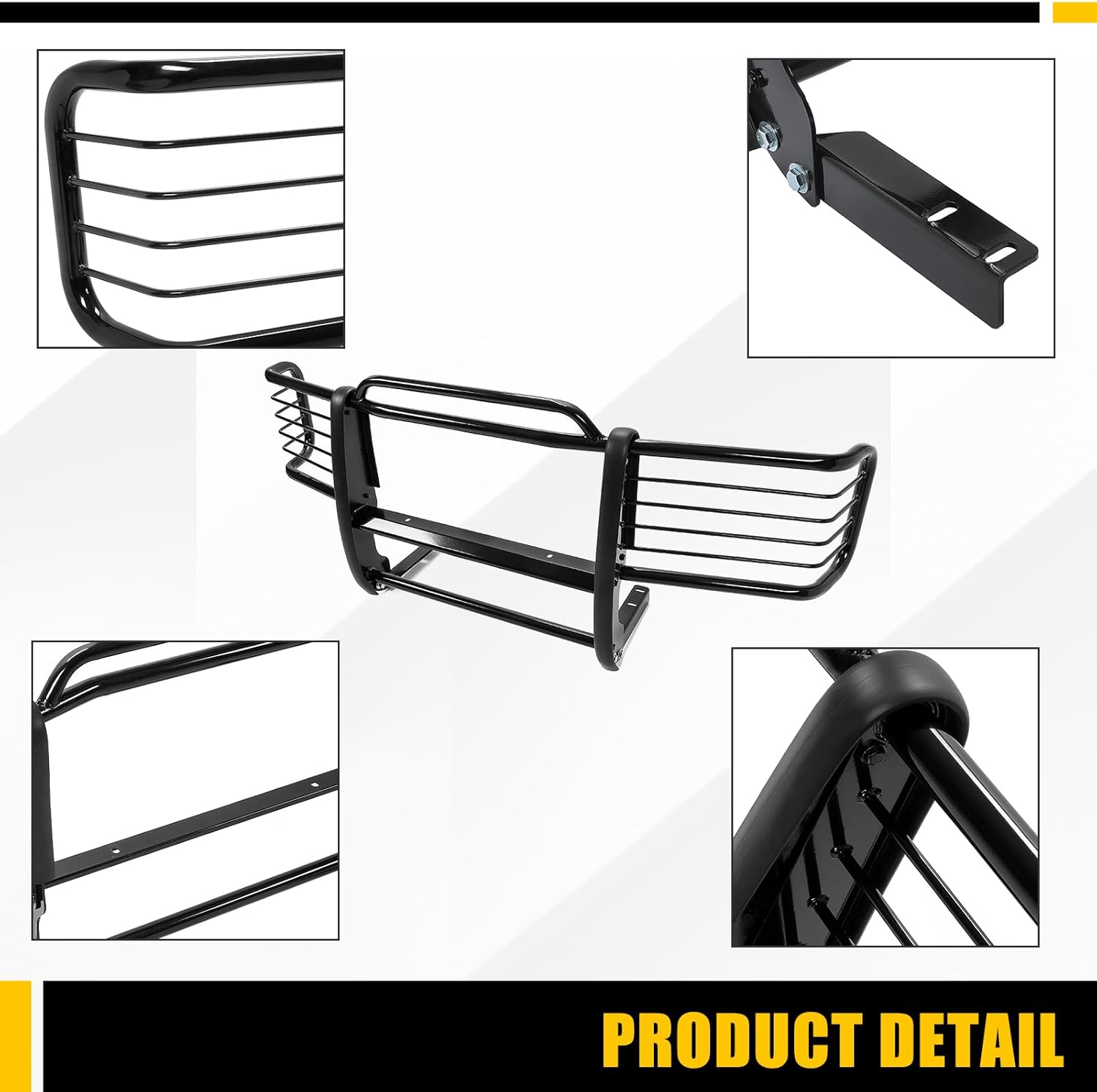KUAFU Front Grille Brush Guard Compatible with 1988-2000 Chevy/GMC C/K Series 1500 2500 3500, 1992-1994 Blazer, Jimmy, 1995-1999 Tahoe, Yukon Bull Bar Bumper GrillGuard Protector Brush Push Bar