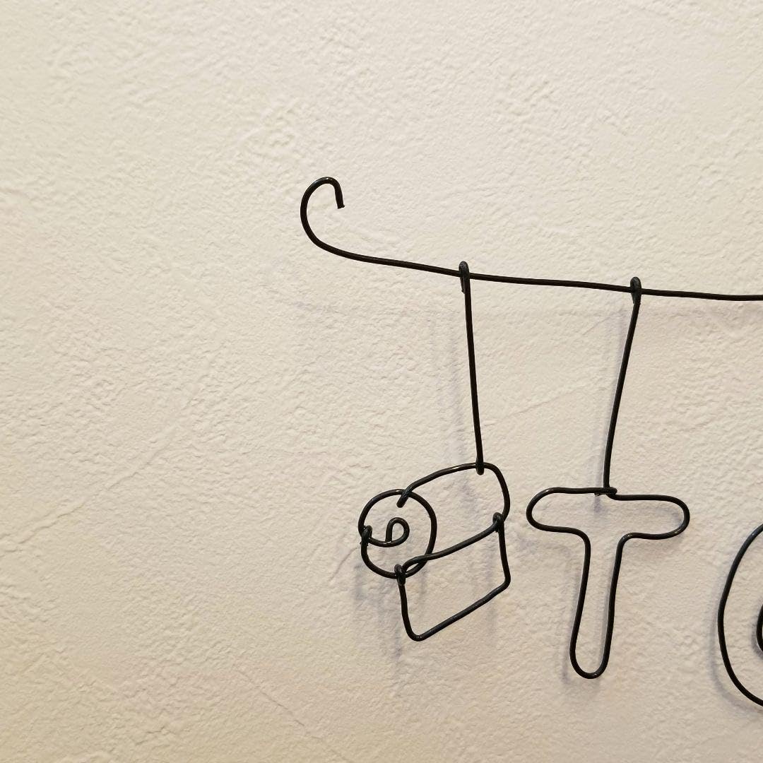 Amazon.co.jp: ワイヤーアートトイレ ウォールデコ ガーランド 看板