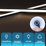 Art3d LED Kit d'éclairage encastré - 6pcs Blanc autocollant LED Lumière avec interrupteur intelligent, 3000k Touching Switch Light pour panneaux muraux en bois, têtes de lit, escaliers, décoration maison, sous Cabinet Strip Light