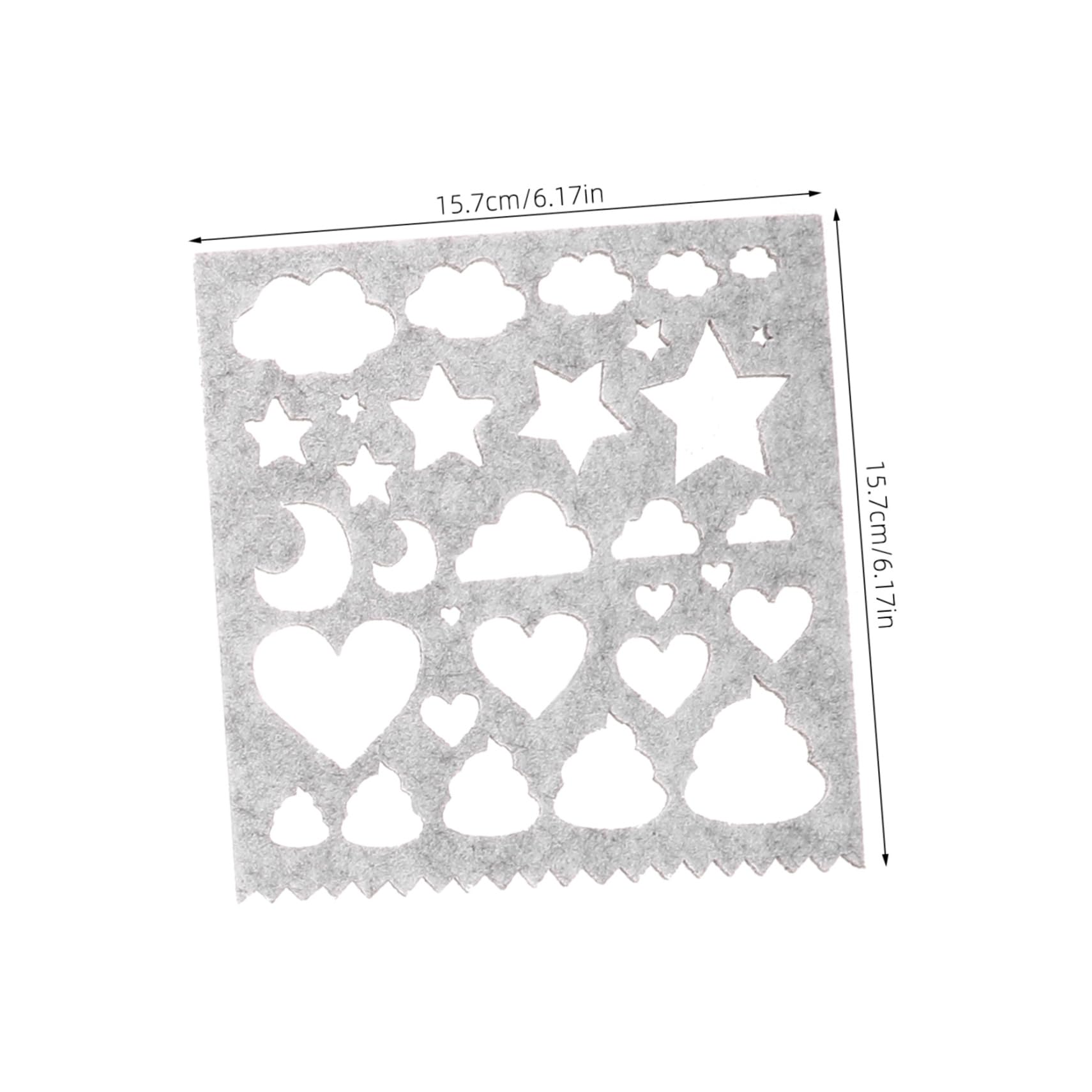 ARTIBETTER Embroidery Felt Mold 7 Sheets Wool Felting Molds Needle Felting DIY Starter Kits for