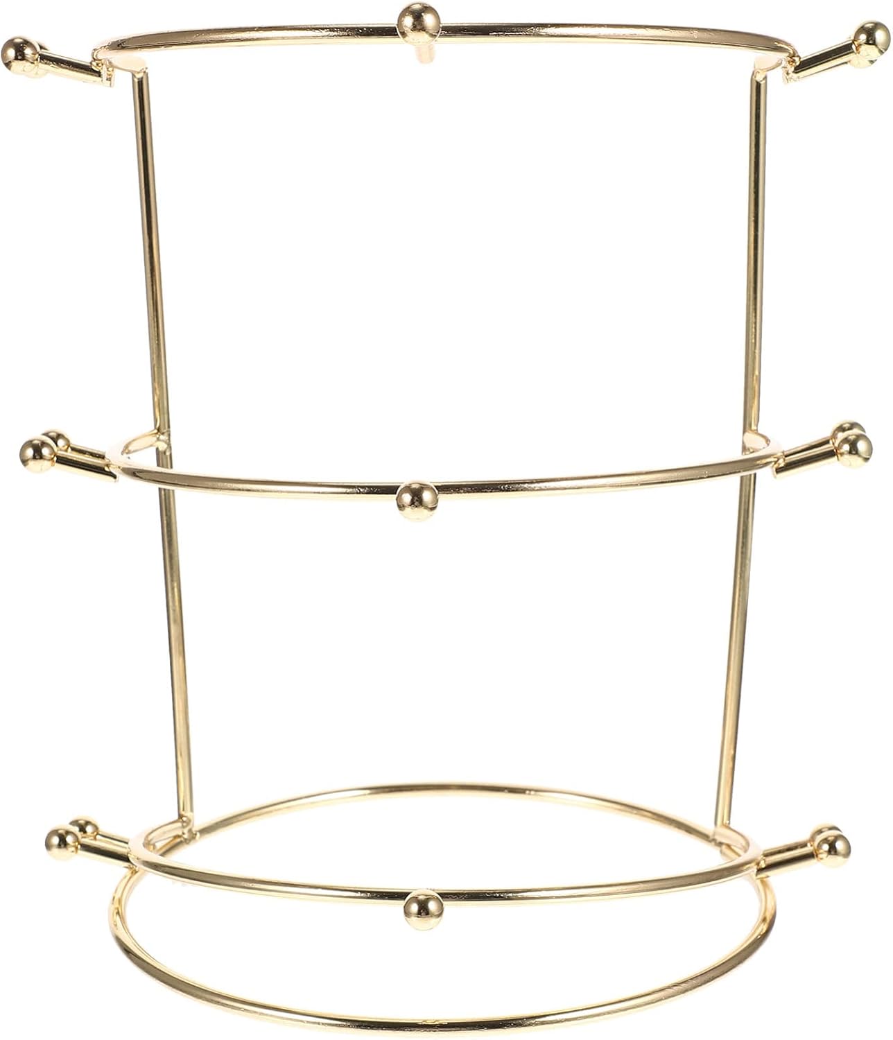 Three-tier Display Stand Tiara Organizer Alloy Hair Bands Bracket Home Supplies Storage Rack