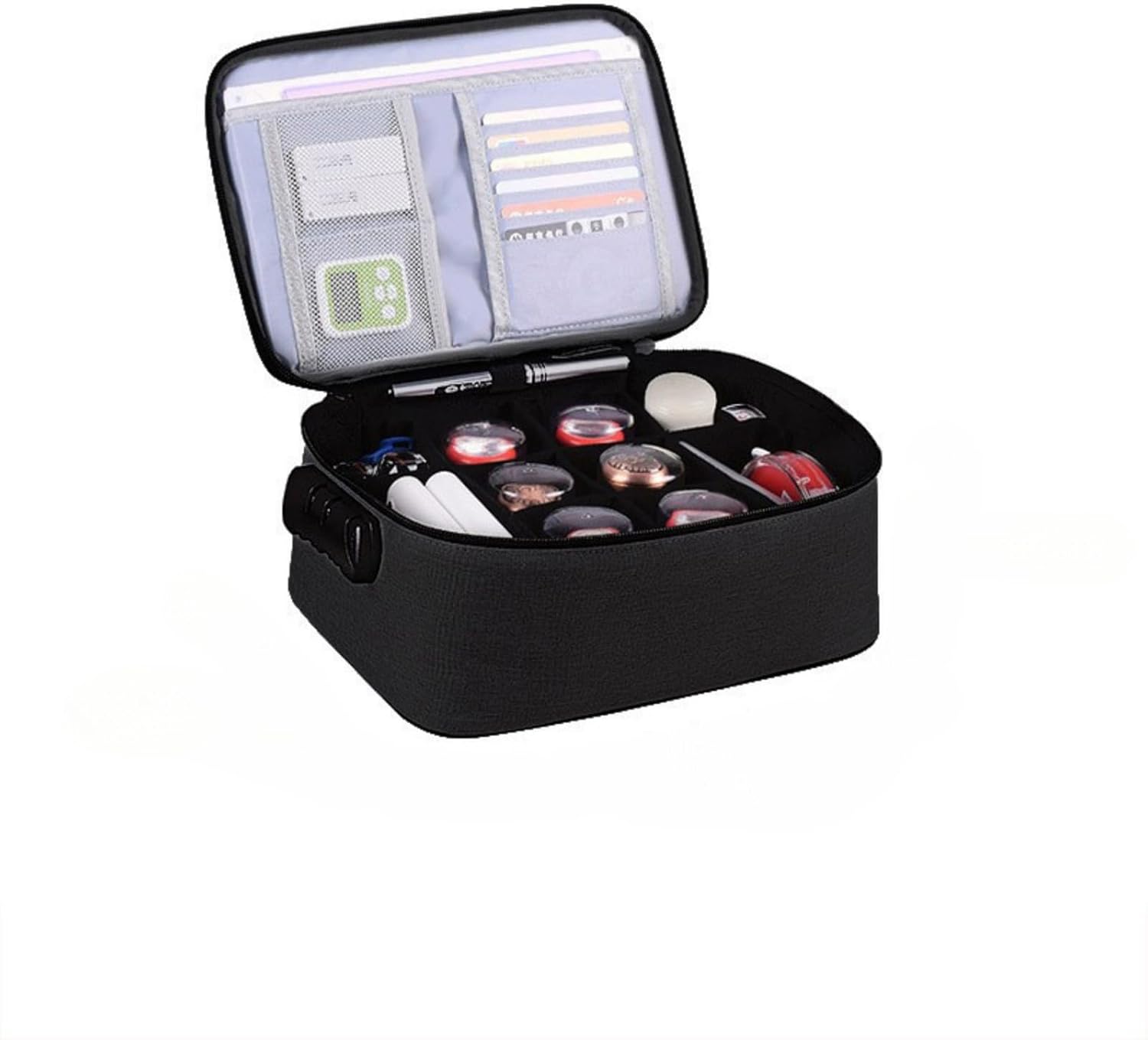 Lake key 通帳ケース 印鑑も入るポーチ つうちょう ケース 印鑑も入る 通帳ケース 印鑑も入る ダイヤルロック式印鑑ケース