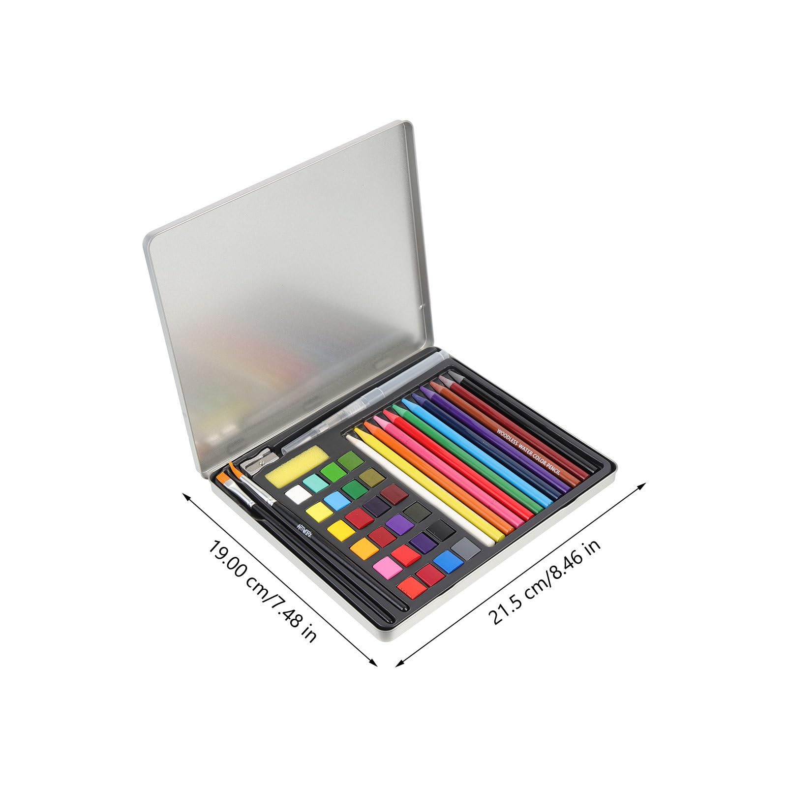 Juego de Acuarelas Portátil para Artista, Pintura DIY