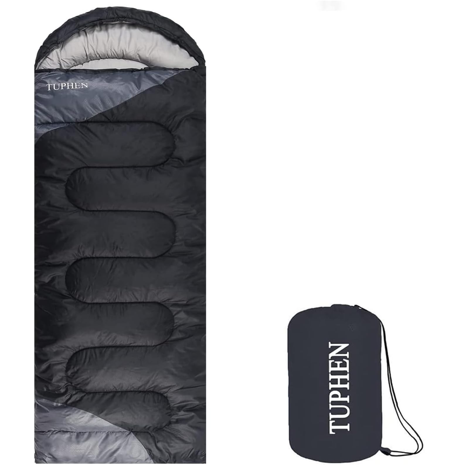 tuphen Schlafsack - 3-4 Jahreszeiten Camping Schlafsäcke für Erwachsene - kompakter Schlafsack für Wandern, Rucksacktourismus - leichtes wasserdichtes verpackbares Reisegepäck