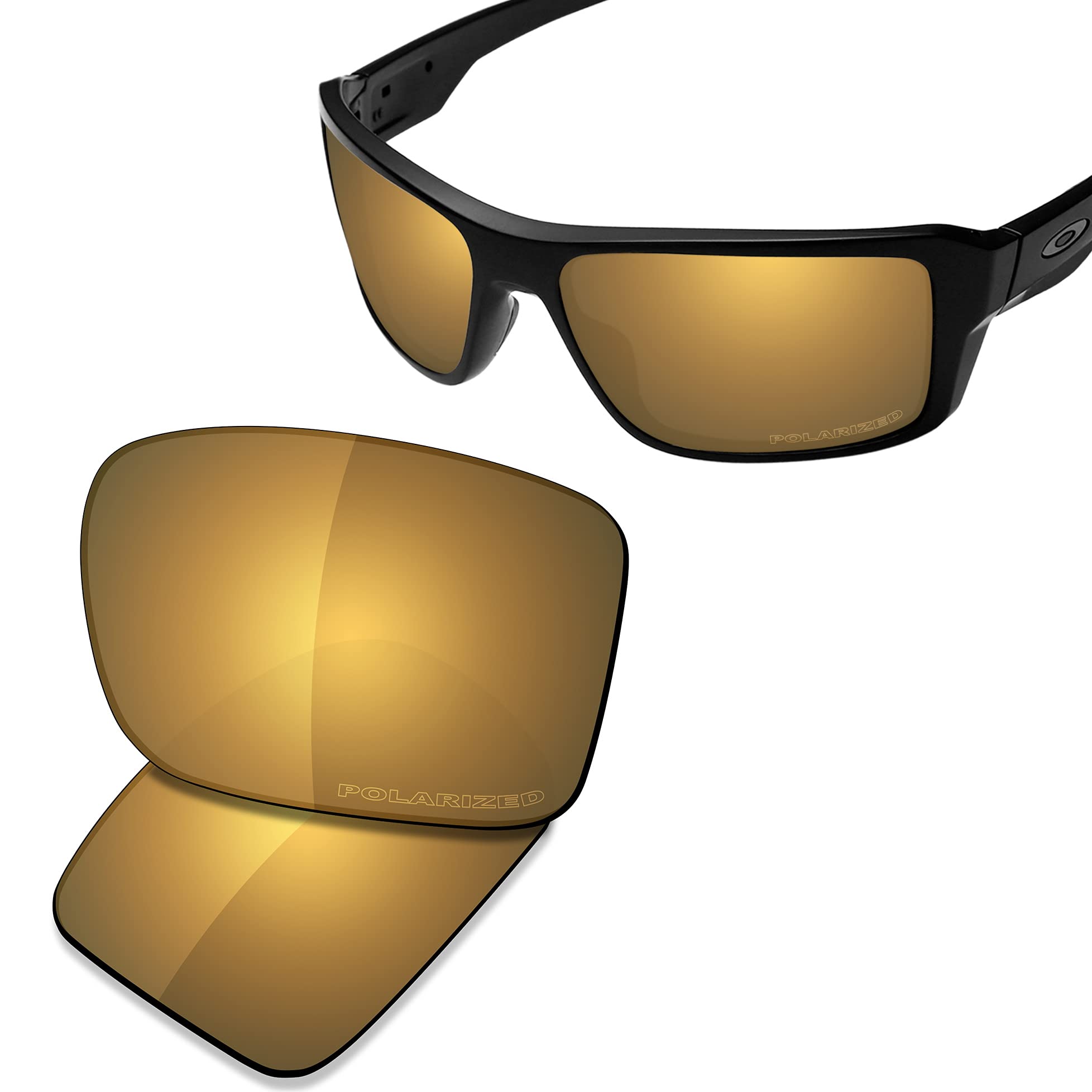 SAUCER Najwyższej jakości soczewki zamienne do okularów przeciwsłonecznych Oakley Double Edge OO9380-66 mm