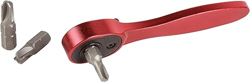 Vista 41 de ARES 42111 – Trinquete hexagonal de cabeza giratoria de 90 dientes rojo de 1/4 pulgadas – Giratorio de 250 grados con inserto magnético