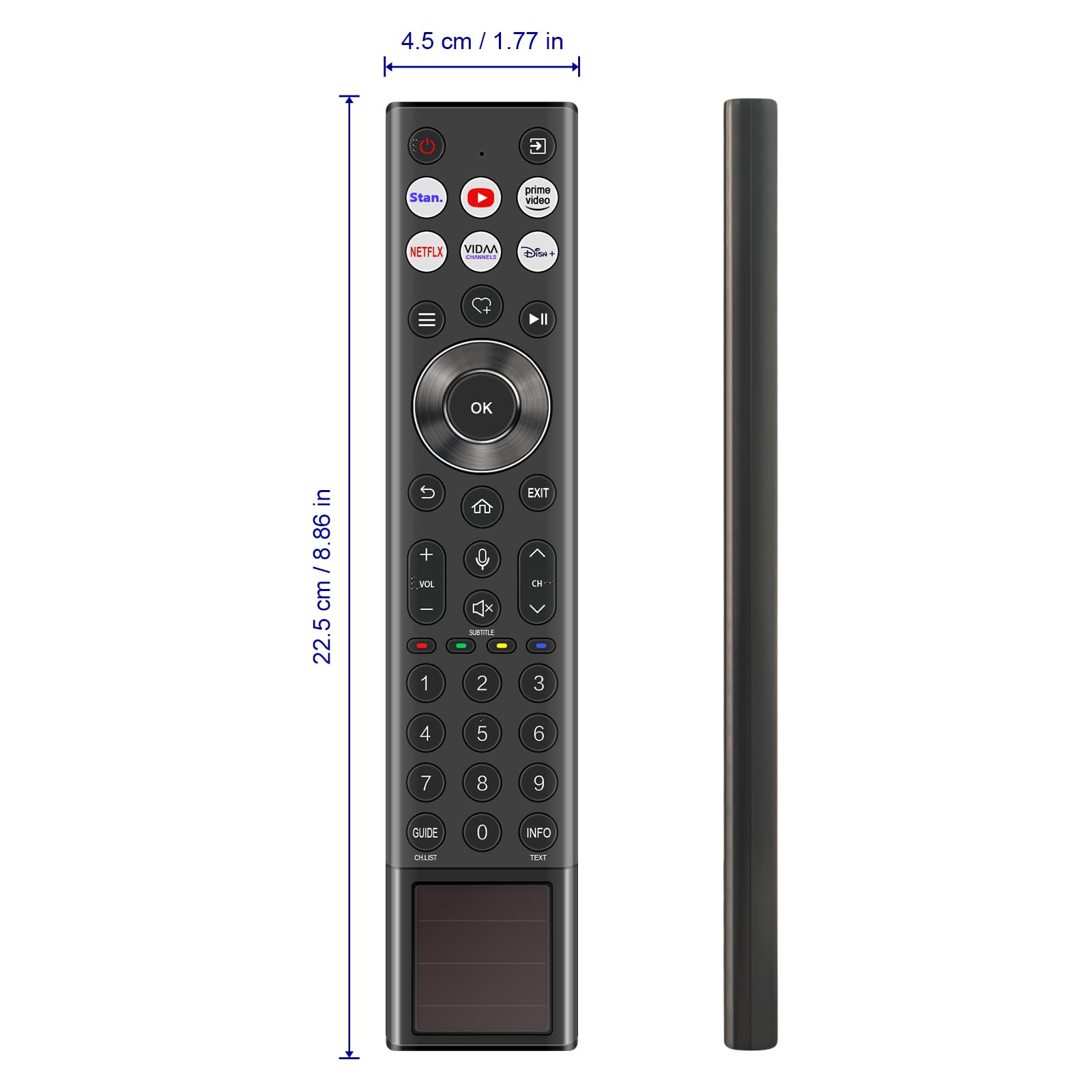 ERF6D66H Télécommande vocale de Remplacement Compatible avec HISENSE TV