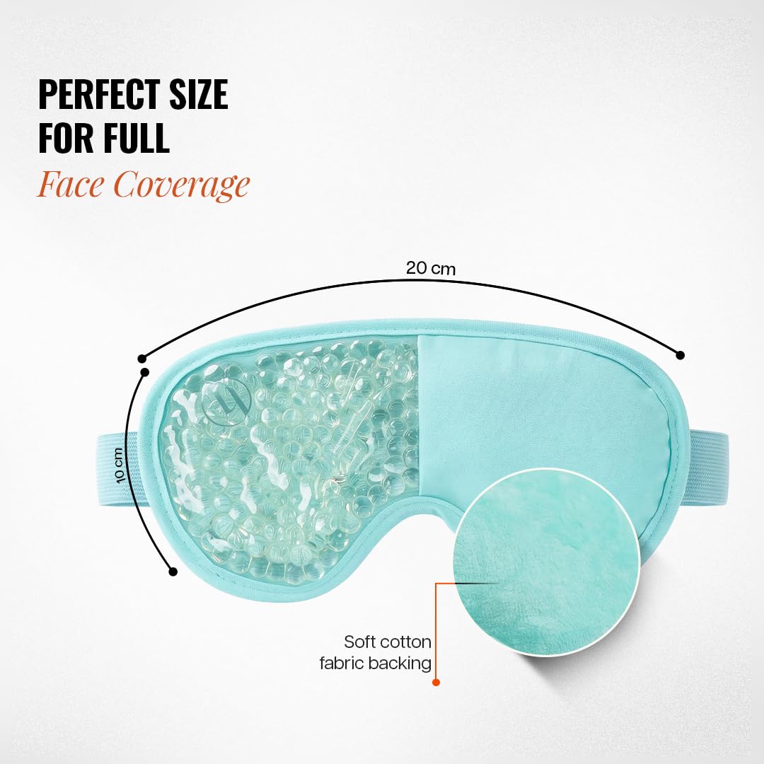 Wiselife Cooling Eye Gel Mask for Dark Circles, Puffy Eyes, Dryness & Redness Relief | Reusable Cooling Gel Eye Pads for Pain & Stress Relief | Soothing Eye Patch for Women & Men, Hot & Cold Therapy — Amazon image 2