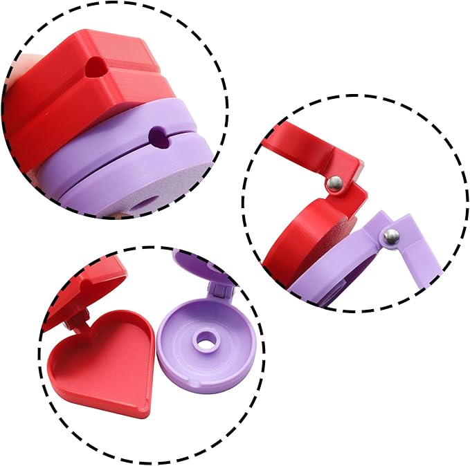 Set de 2 Moldes para Cake Pops, Cortador y Prensador, Redondo, Rojo y Púrpura miniatura 4