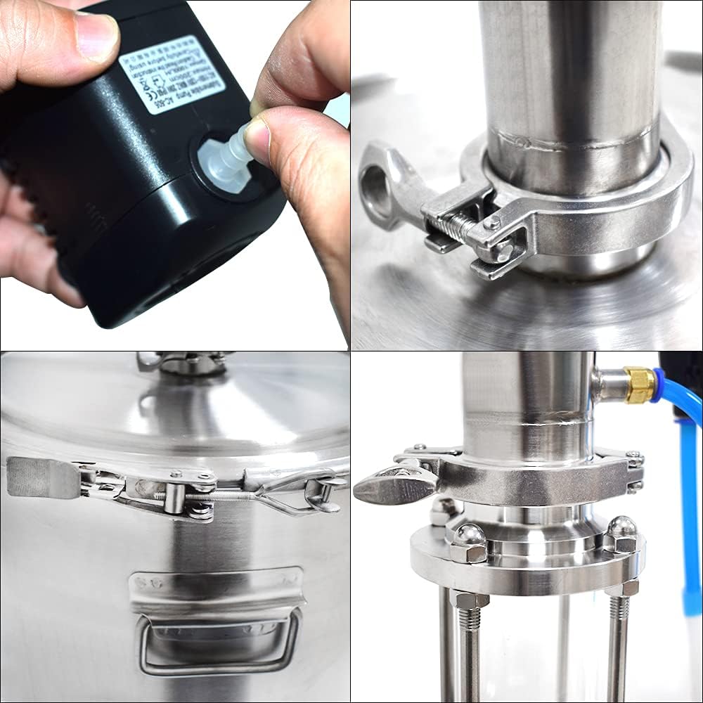 35 Litres Still Wine Making Kit Water Distiller Home Brewing for Whisky Wine Brandy Gin Vodka Alcohol Distillation