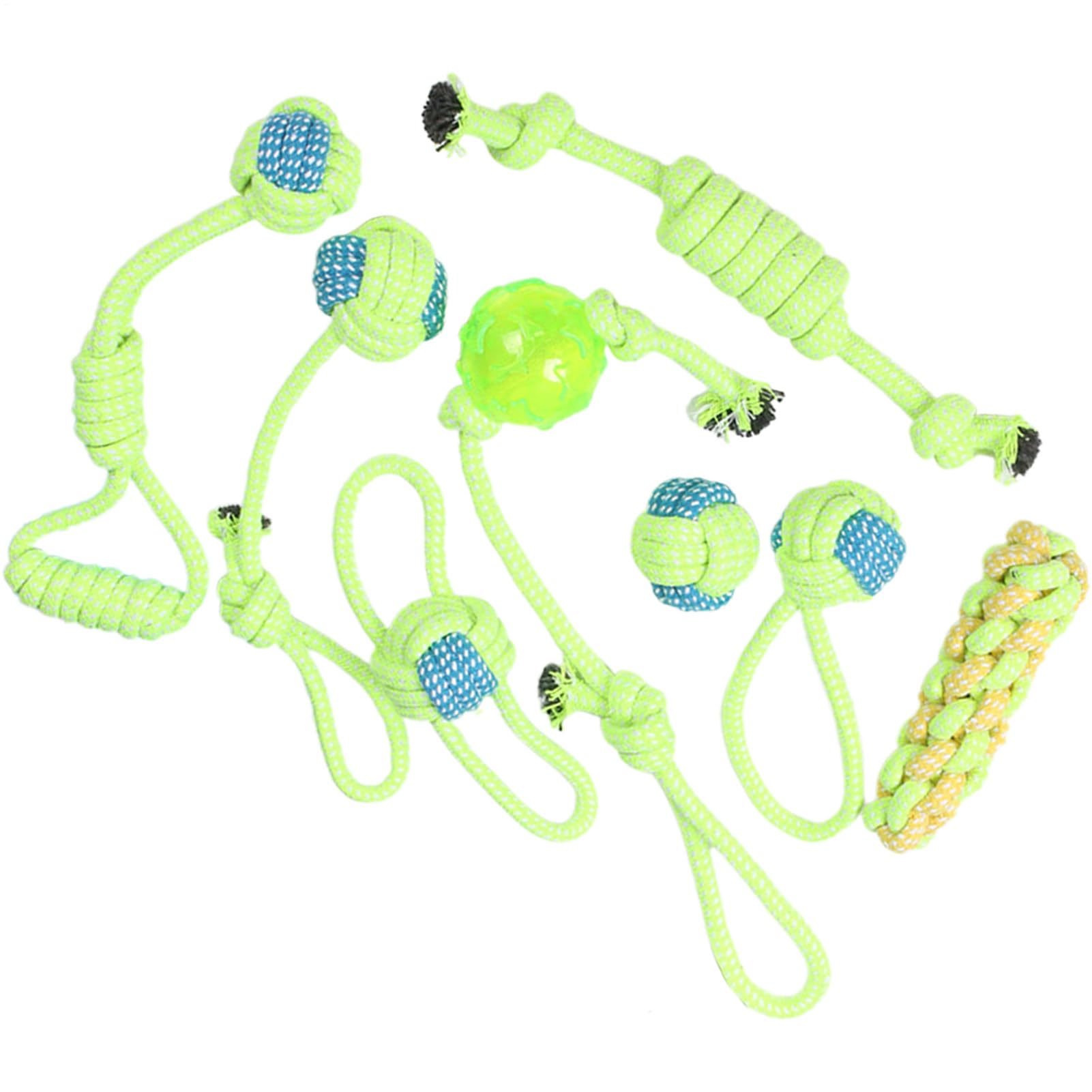 Jouets à tirer pour chien robustes en lot de 8 indispensables pour le parc