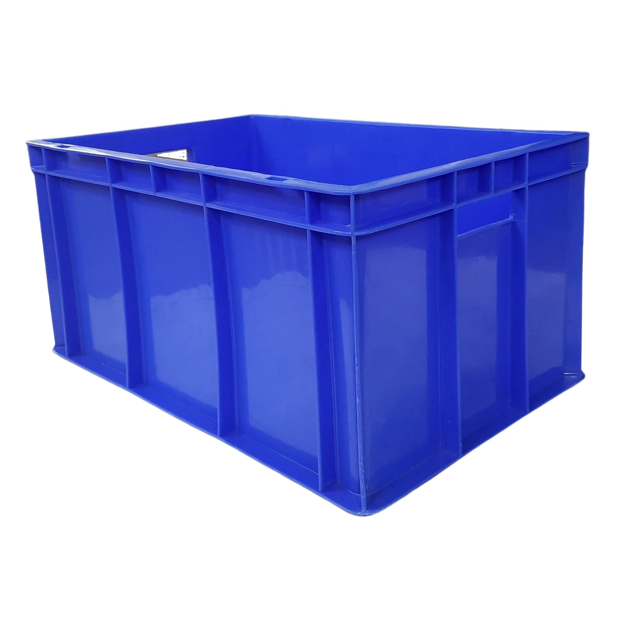 Multipurpose Plastic Crate 500x325x250 mm | Heavy Duty Large Storage Basket Bin for Home, Office, Warehouse, Vegetables, Fruits