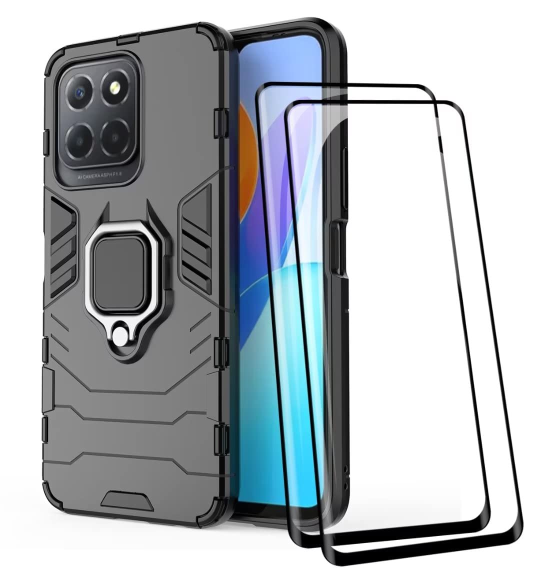 BORYA Custodia Per Honor X6/X8 5G/70 Lite - Cover Antiurto Con Supporto