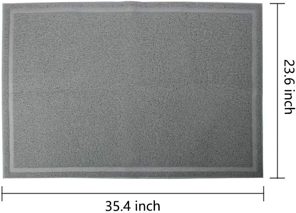 PAWISE Cat Litter Mat Trapping Mat Litter Box Rug Carpet Easy Clean Washable for Floor