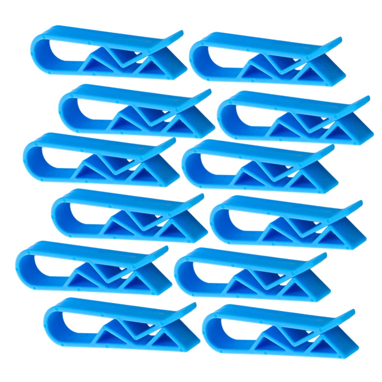 BUGUUYO Trash Can Bag Clamps 50 Pieces Heavy Duty Plastic Easy Fix Rubbish Bag Clips for Kitchen