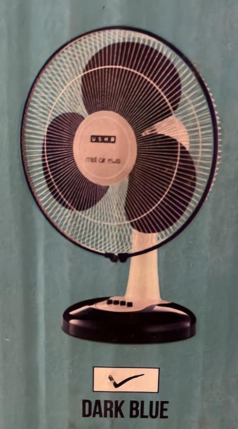Usha Mist Air Flo 400mm Table Fan (Dark Blue)