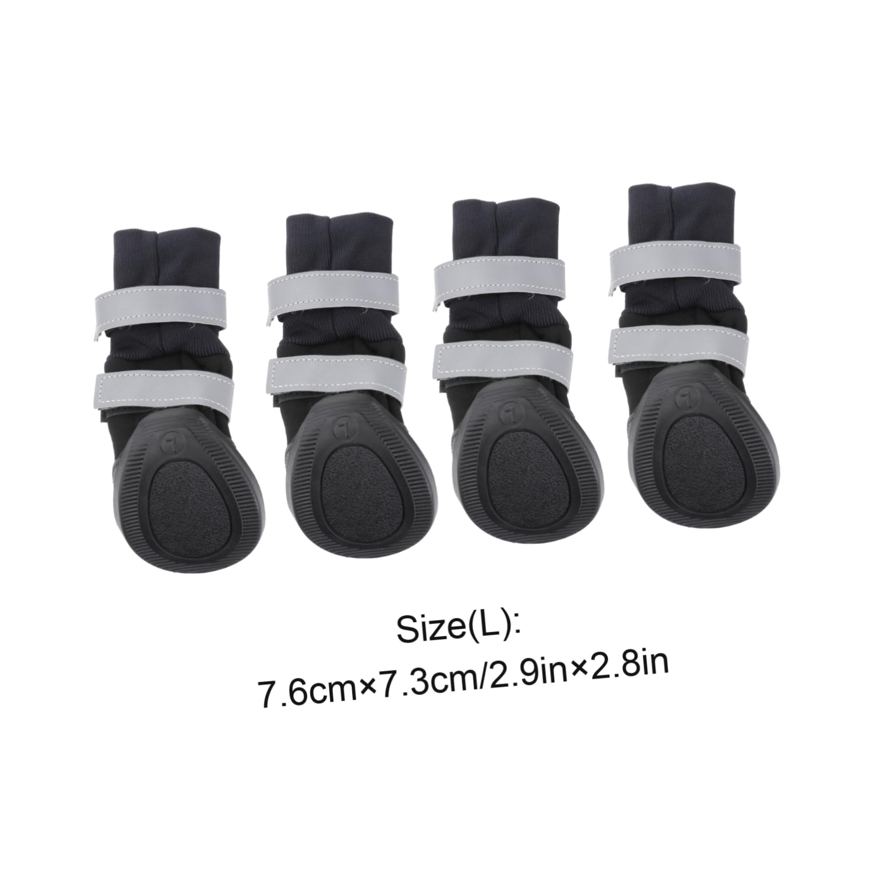 BESPORTBLE 8 STK Stiefel für Haustierhunde hundeschuhe hundepfote Dog Shoes Hundestiefel für große Hunde Winterschuhe für Hunde Hund warme Stiefel Haustier Hund Winterschuhe Black