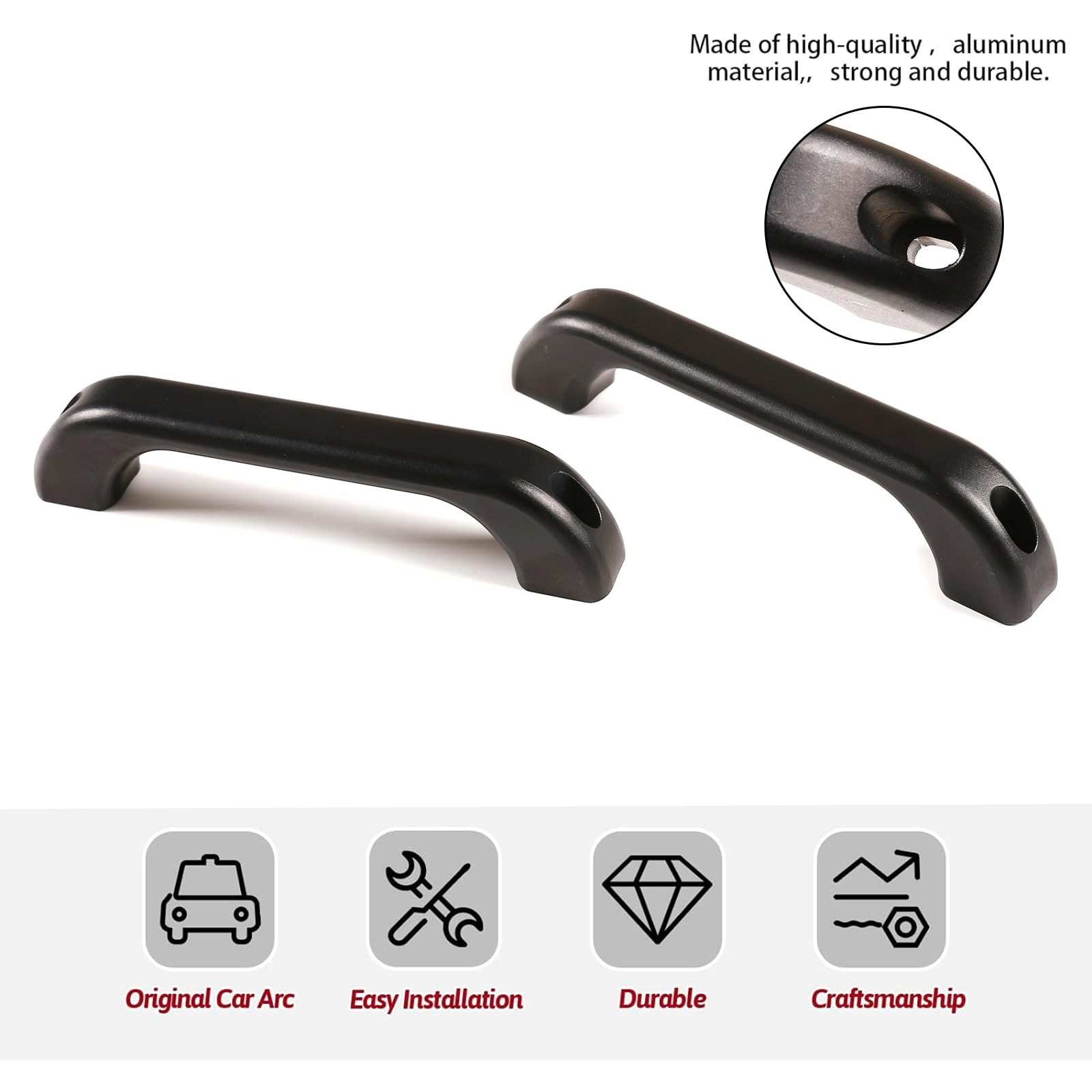 Aluminiumlegierung Auto A-Säule Haltegriff Trim für LR Defender 90 110 2004-2018 Auto Innenraum Zubehör (Stil A)