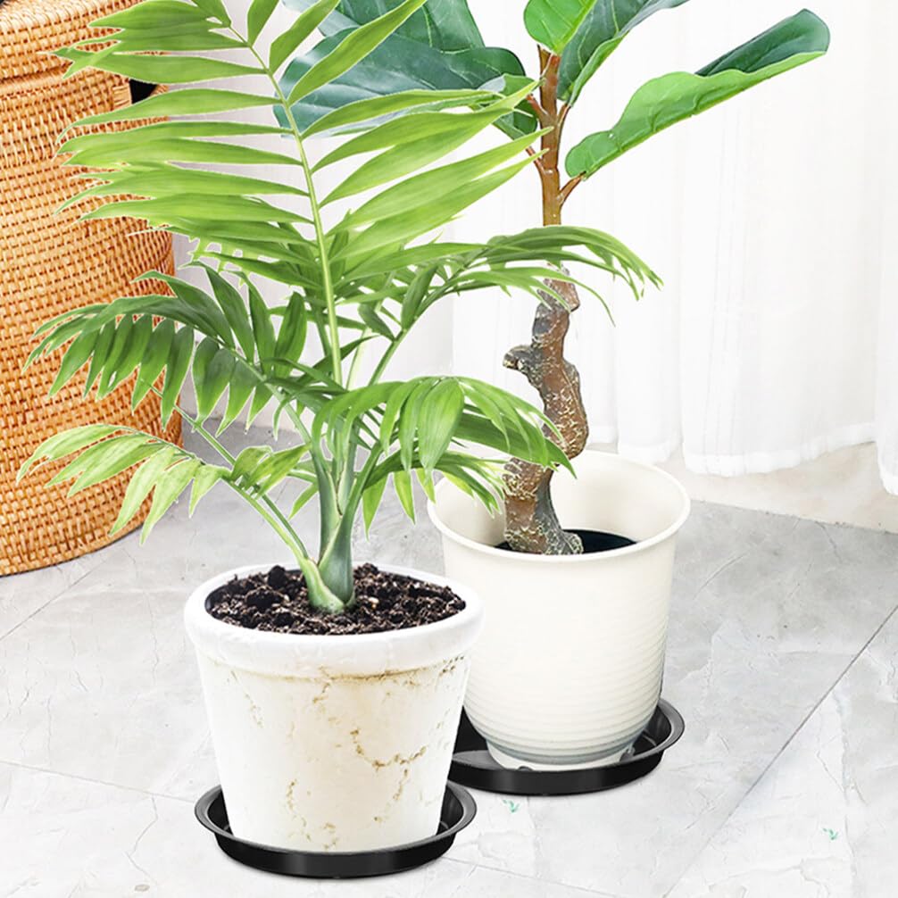 Milisten Lot De 6 Plateaux En Plastique Pour Pots De Fleurs Et