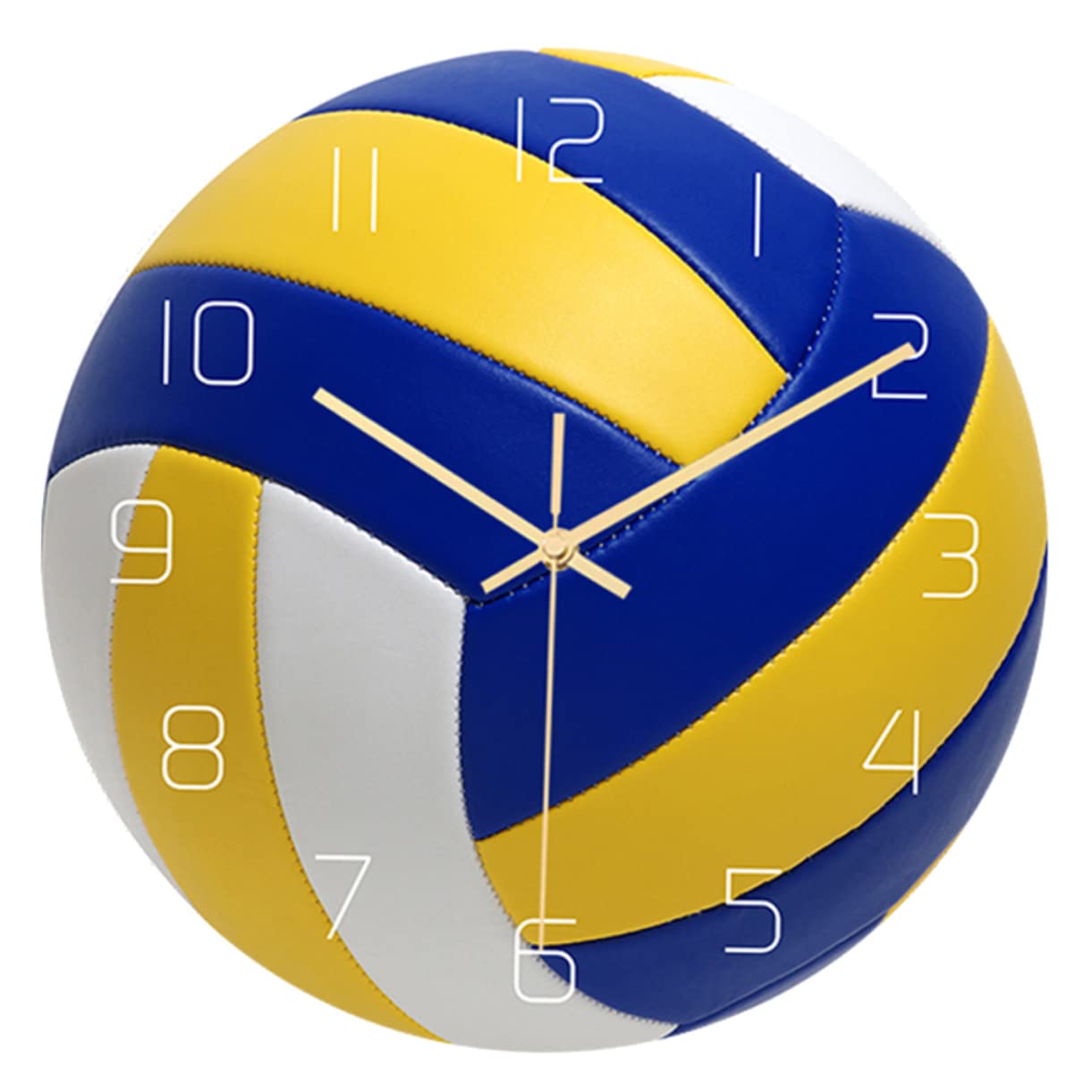 Toddmomy Volleyball Wanduhr 12 Zoll Stille Uhr Mit Groß Arabischen Ziffern Leise Bewegung Für Wohnzimmer Schlafzimmer Büro Sportdekoration