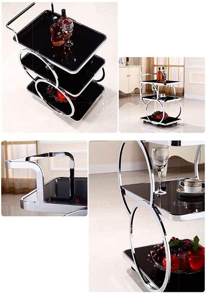 Carrito de Bar móvil, Carrito de Almacenamiento de Vino para Cocina doméstica, Hotel, Comedor, cafetería y Restaurante.
