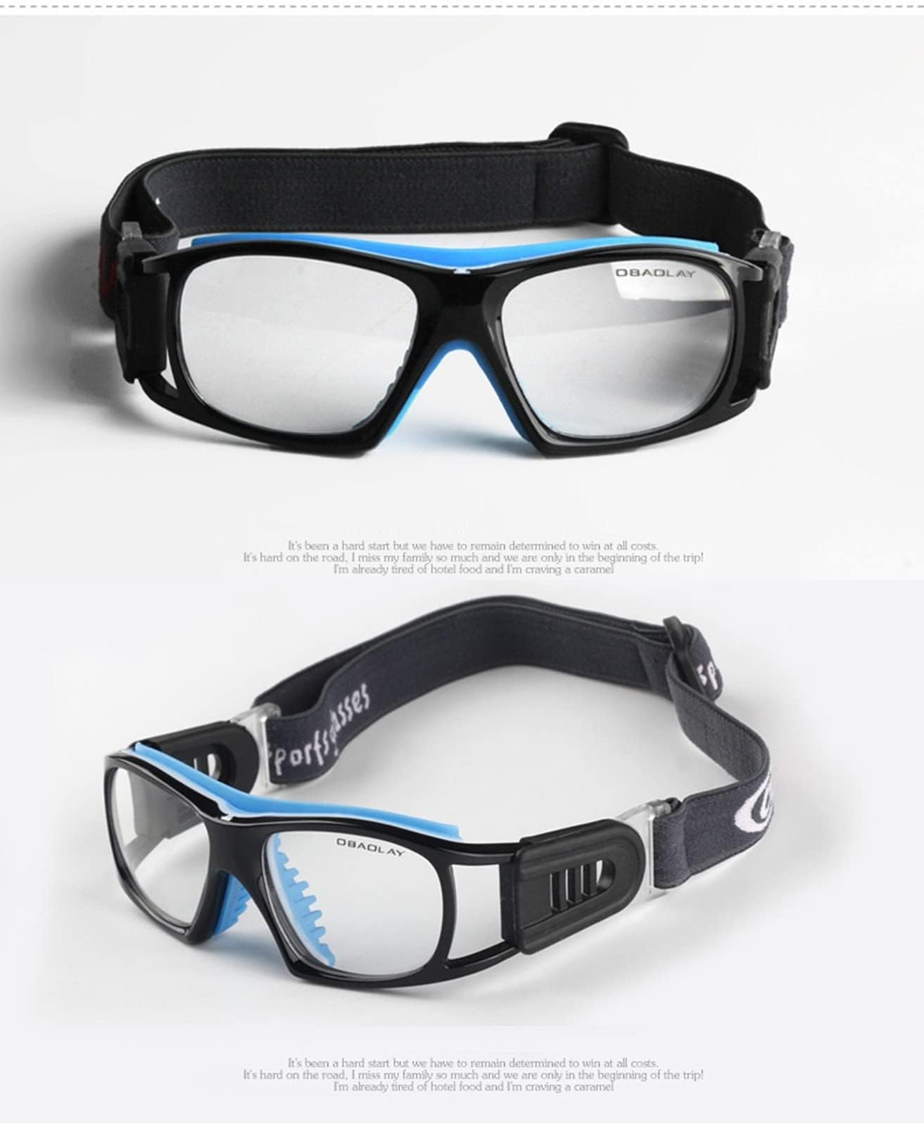Basketballbrille, Anti-Beschlag-Sportbrille, Racquetball, Fußball, Schutzbrille mit verstellbarem Riemen, für Erwachsene