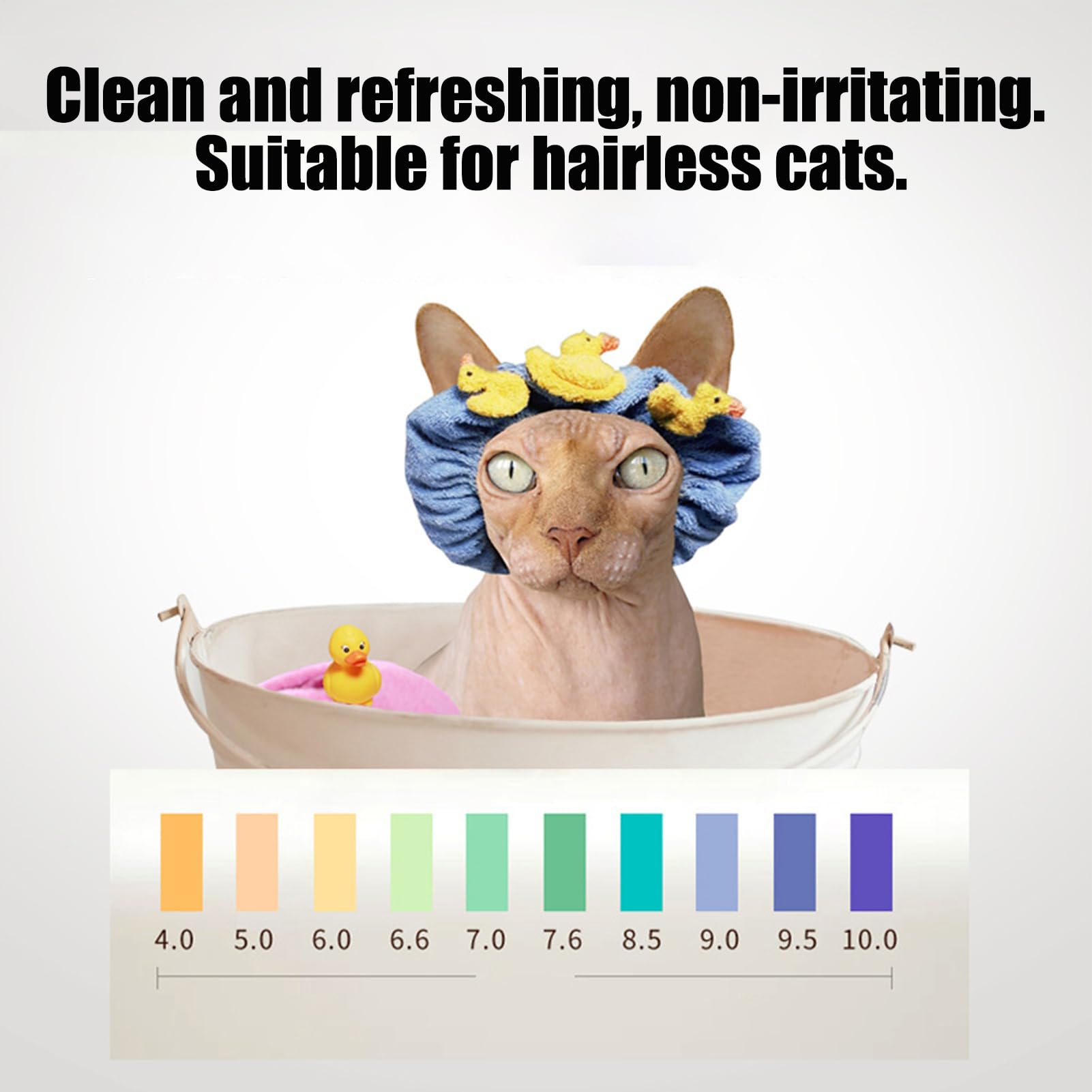 Gel de Baño Corporal para Gatos | Crema Desengrasante para Gatos | Champú Hidratante en Crema 500G para Rutina Diaria de Baño de Cola Higiene Oídos Aseo Mascotas