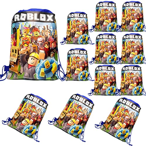 12Pcs Anime Game Drawstring Bags Anime Cartoon Gym Backpack Bag Yoga Sports For Men Women Lightweight Outdoor Packable Cinch Shoulder Dance Bag Unisex #TOP13