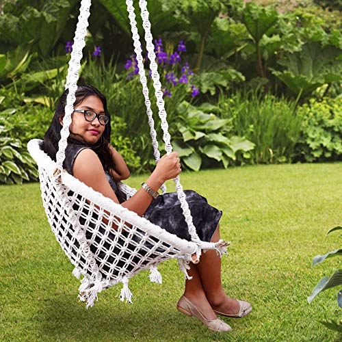 Halder-Jute-Regular-Indoor-Outdoor-D-Shape-Hanging-Swing-Chair-Cotton-White-150-65-72-cm
