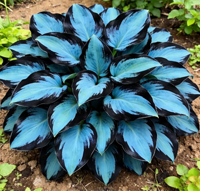 Hosta rhizomes/Cold-Tolerant Perennial hosta/Both Flowers and Leaves/Fills a Corner/Low Maintenance/that Grow Fast/Golden Jade Carving-8 Roots-G