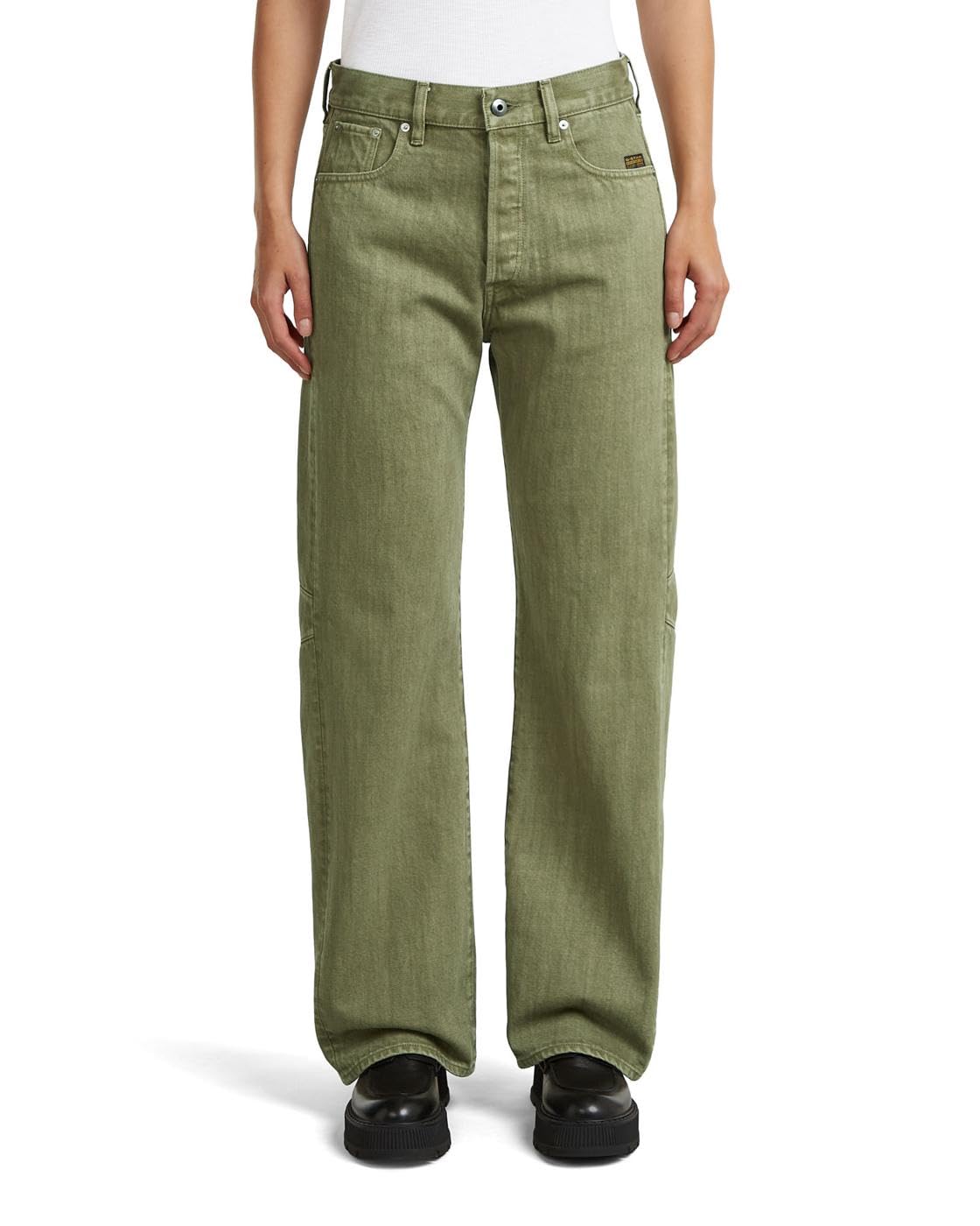 G-STAR Women's Bowey 3D Boyfriend Jeans, Colour Green, Size: Waist 25, Inseam 30